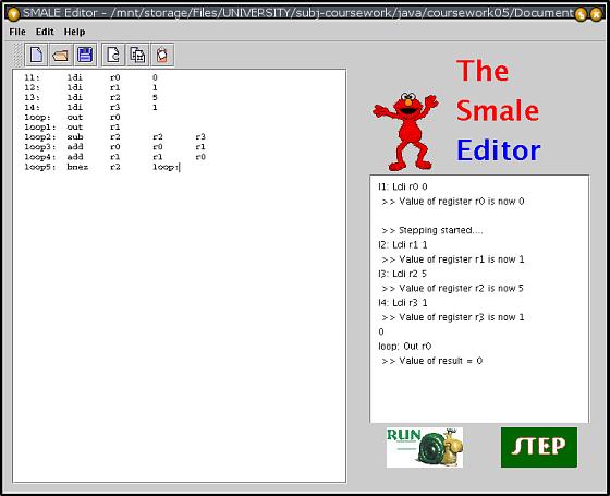 SMALE: Small Machine Language Editor