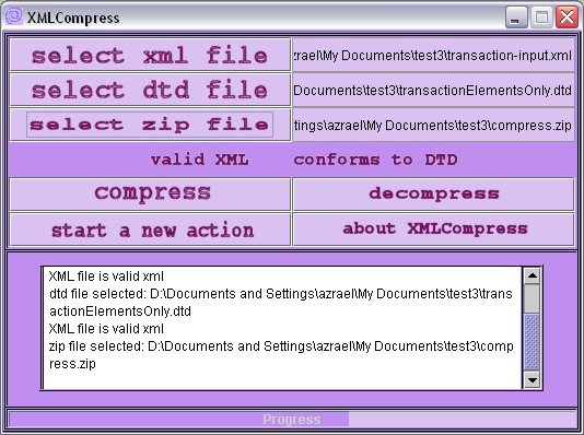 XMLCompress: XML Compression Utility